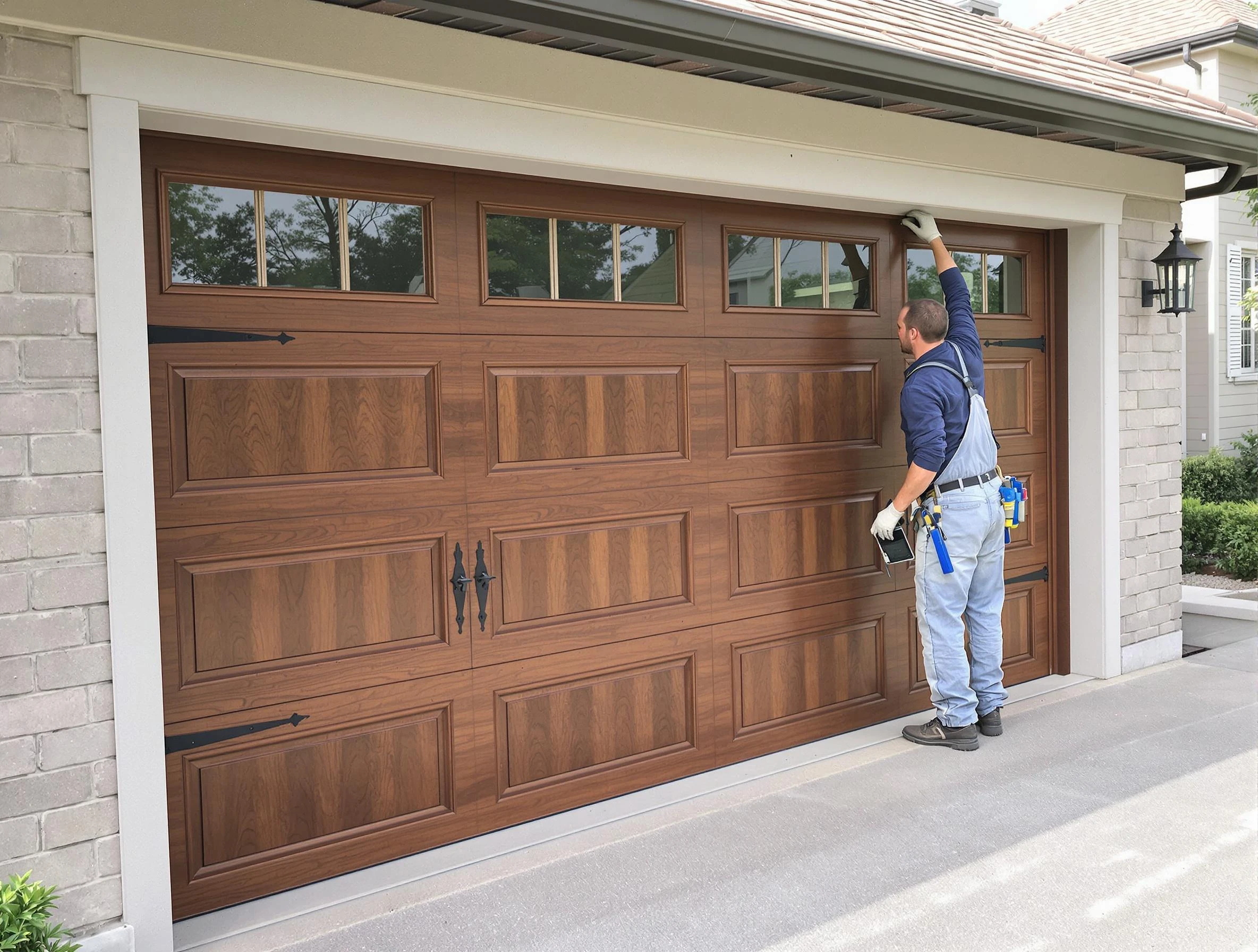 Custom garage door showcase by Pine Garage Door Repair in Pine