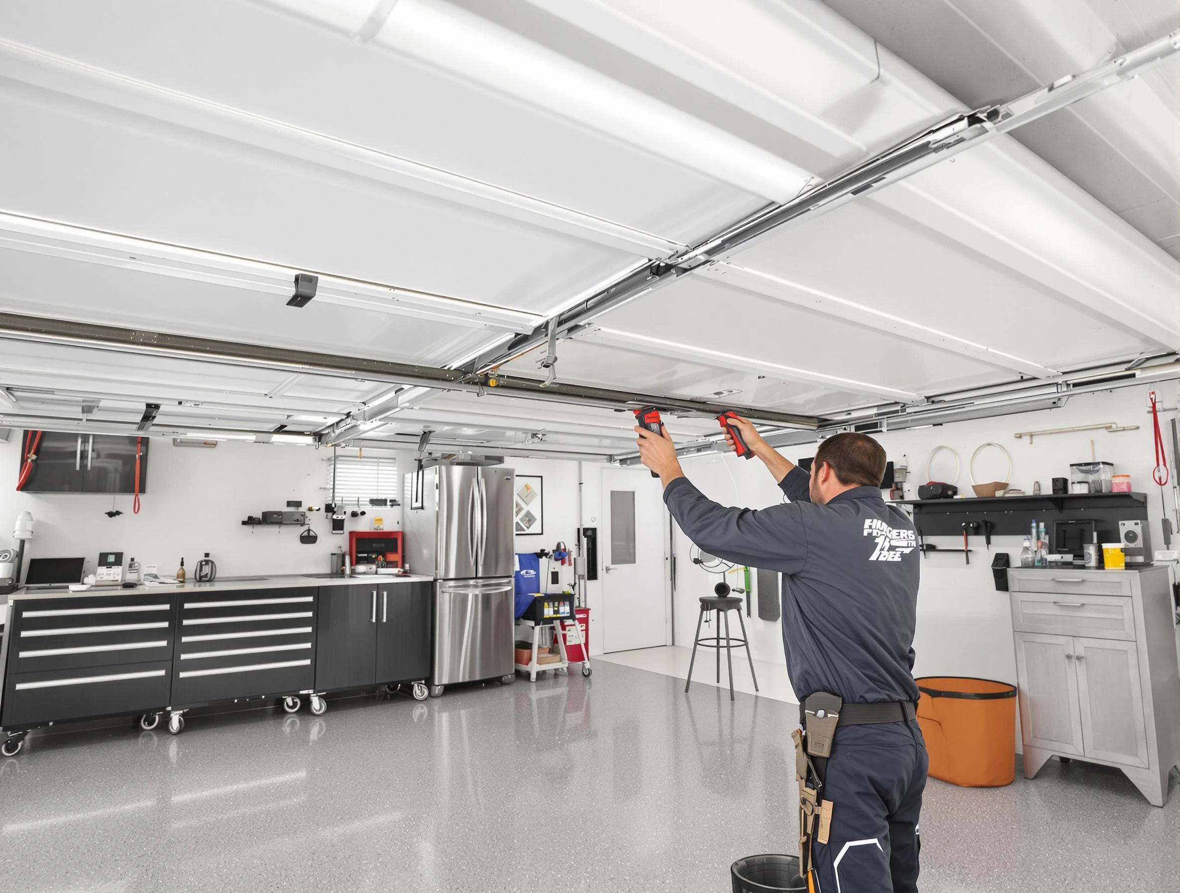 Overhead garage door repair service by Pine Garage Door Repair in Pine